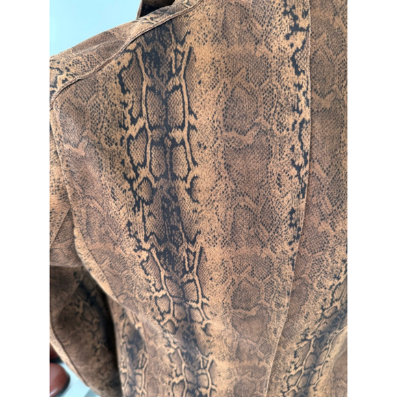 Philosophy Faux Suede Snakeskin Jacket XS - Picture 3 of 4